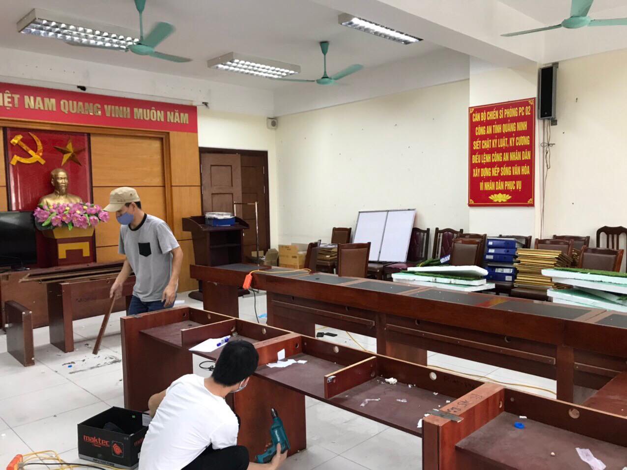 DỰ ÁN THÁO DỠ LẮP ĐẶT CHO PHÒNG PC 02 CÔNG AN TỈNH QUẢNG NINH